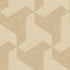 Synergy Geometric Wallpaper in Beige Brown