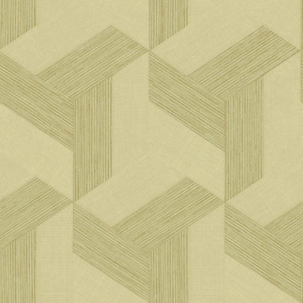 Synergy Geometric Wallpaper in Green