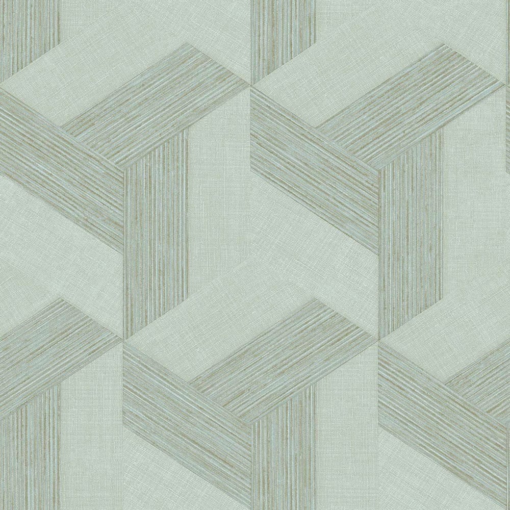 Synergy Geometric Wallpaper in Blue
