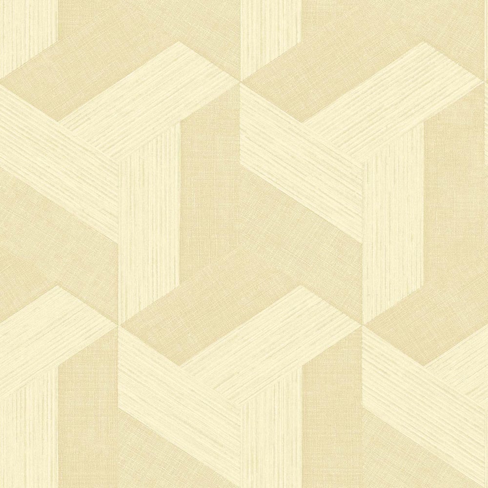 Synergy Geometric Wallpaper in Beige