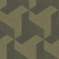 Synergy Geometric Wallpaper in Bronze Brown