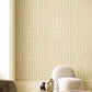 Synergy Geometric Maze Wallpaper in Beige