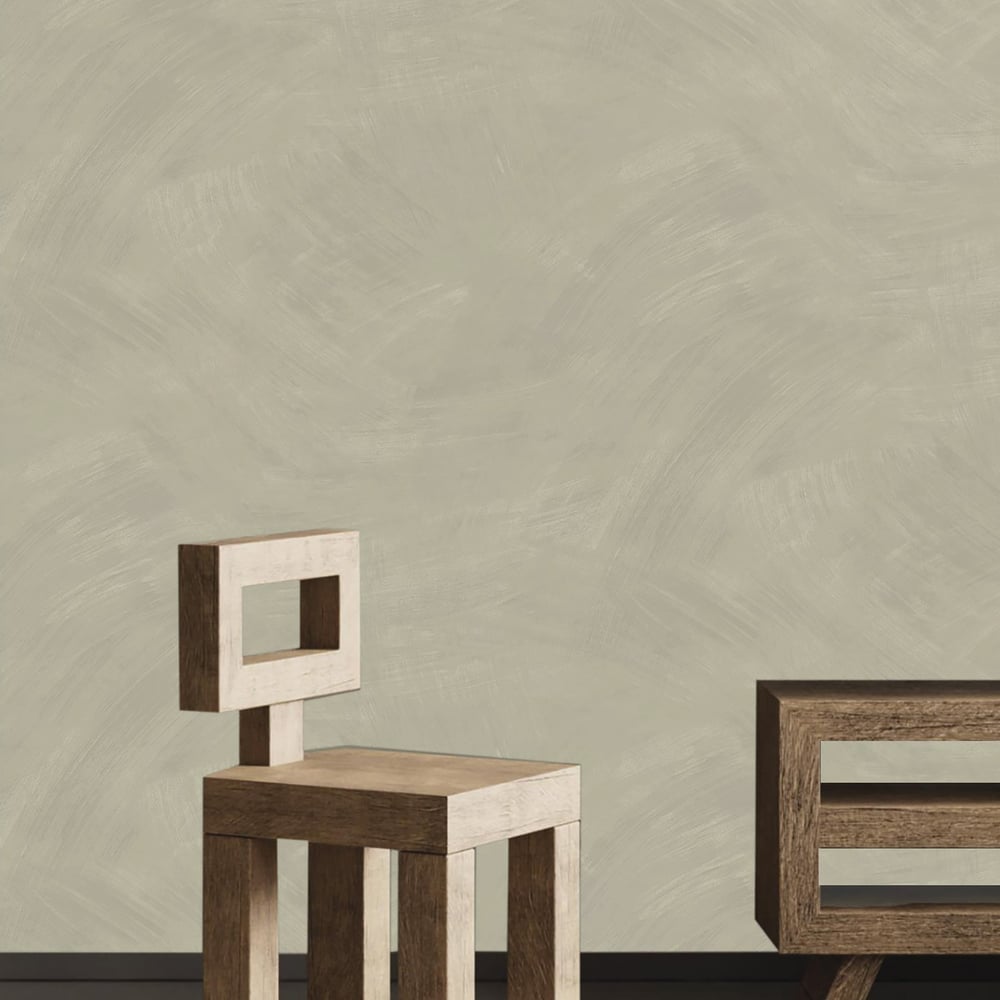 Synergy Brushed Texture Wallpaper in Grey