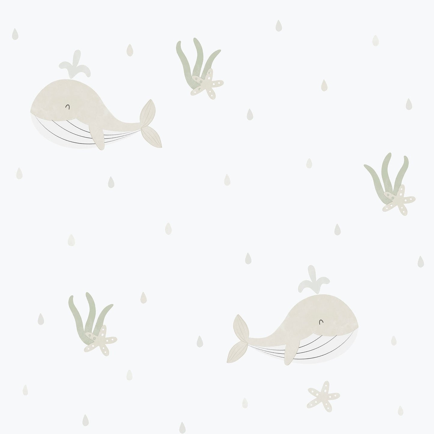 Bambino Little Whales In Beige Galerie Wallcoverings 281 3 1