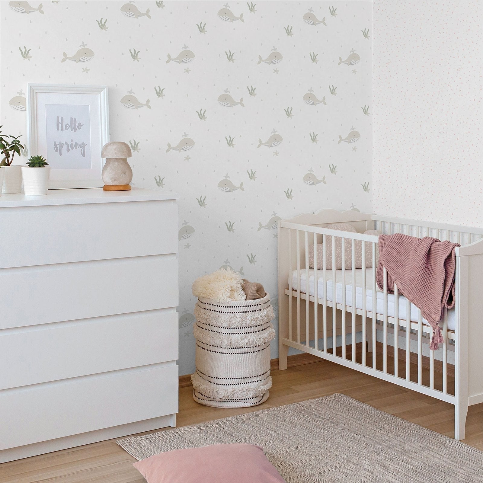 Bambino Little Whales In Beige Galerie Wallcoverings 281 3 2