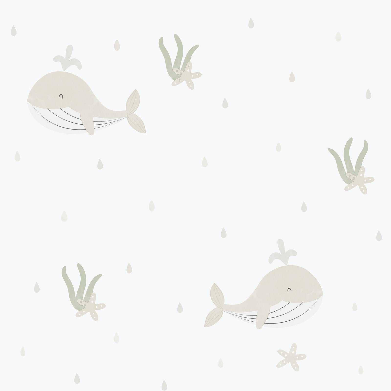 Bambino Little Whales In Beige Galerie Wallcoverings 281 3 1