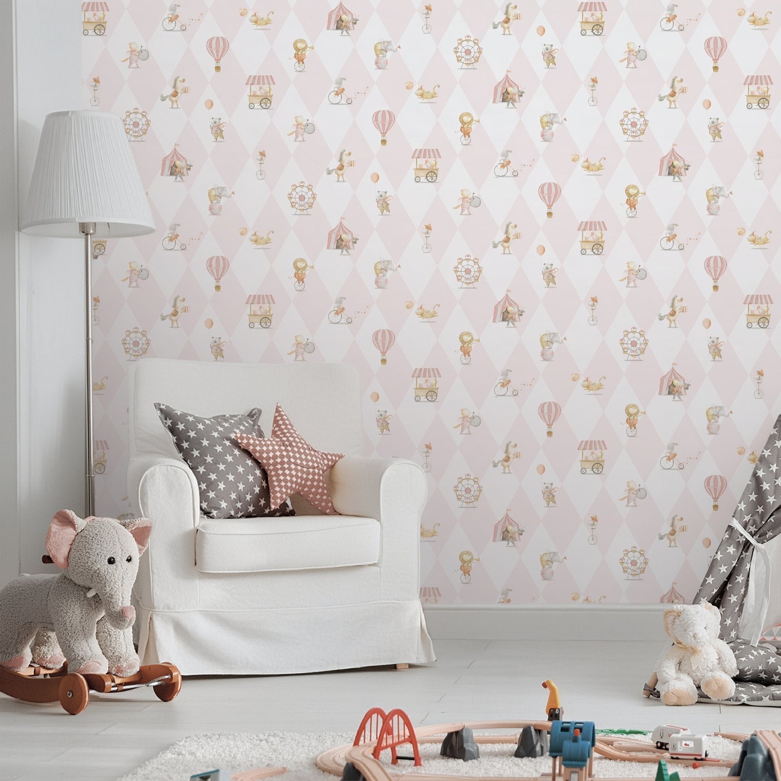Bambino Cirque In Pink Galerie Wallcoverings 282 1 2