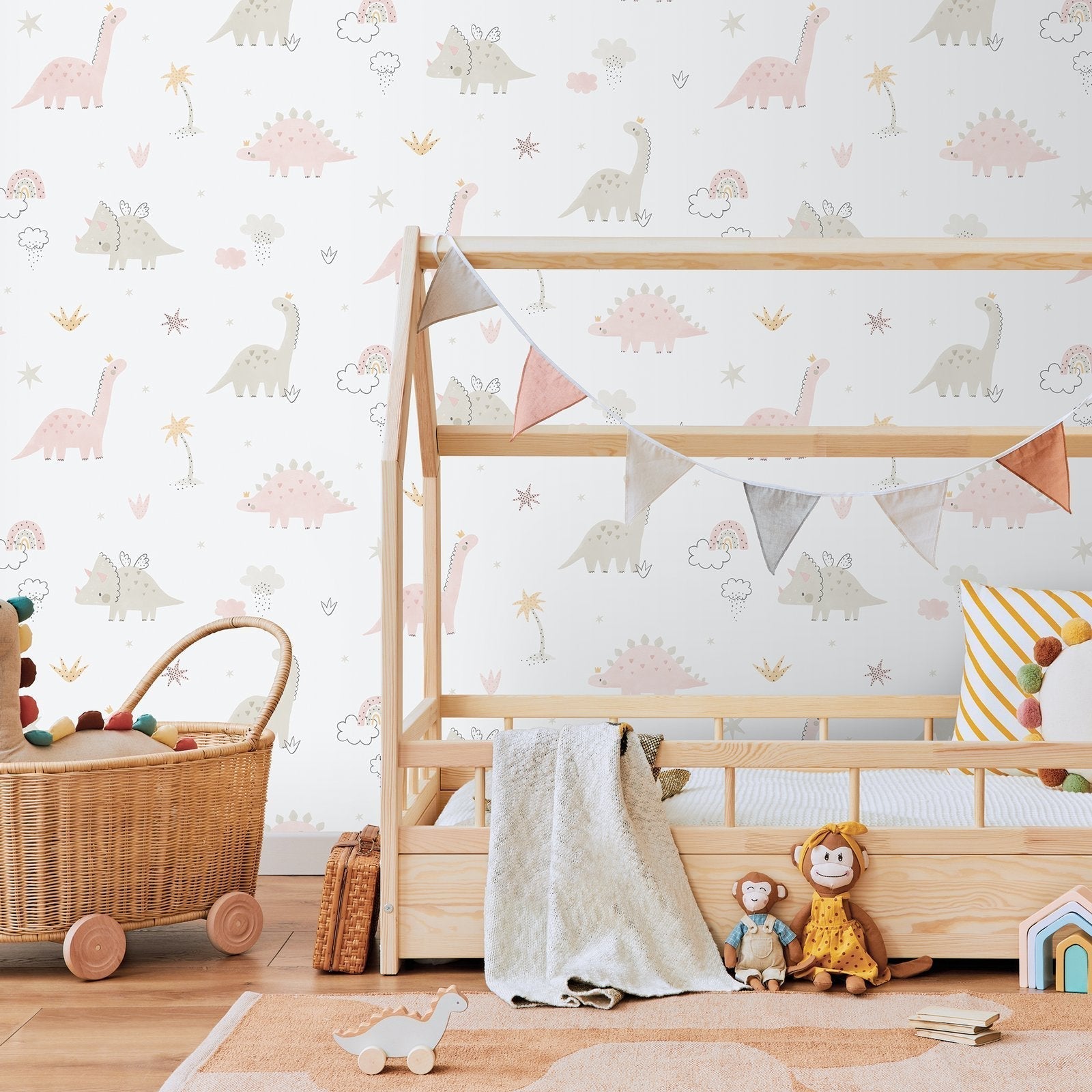 Bambino Dino In Pink Galerie Wallcoverings 283 1 2
