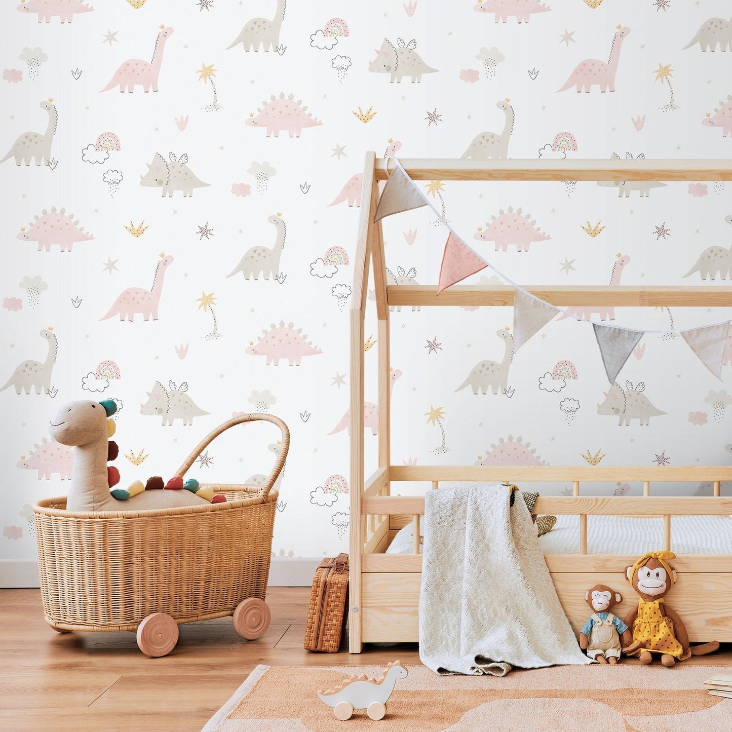 Bambino Dino In Pink Galerie Wallcoverings 283 1 3