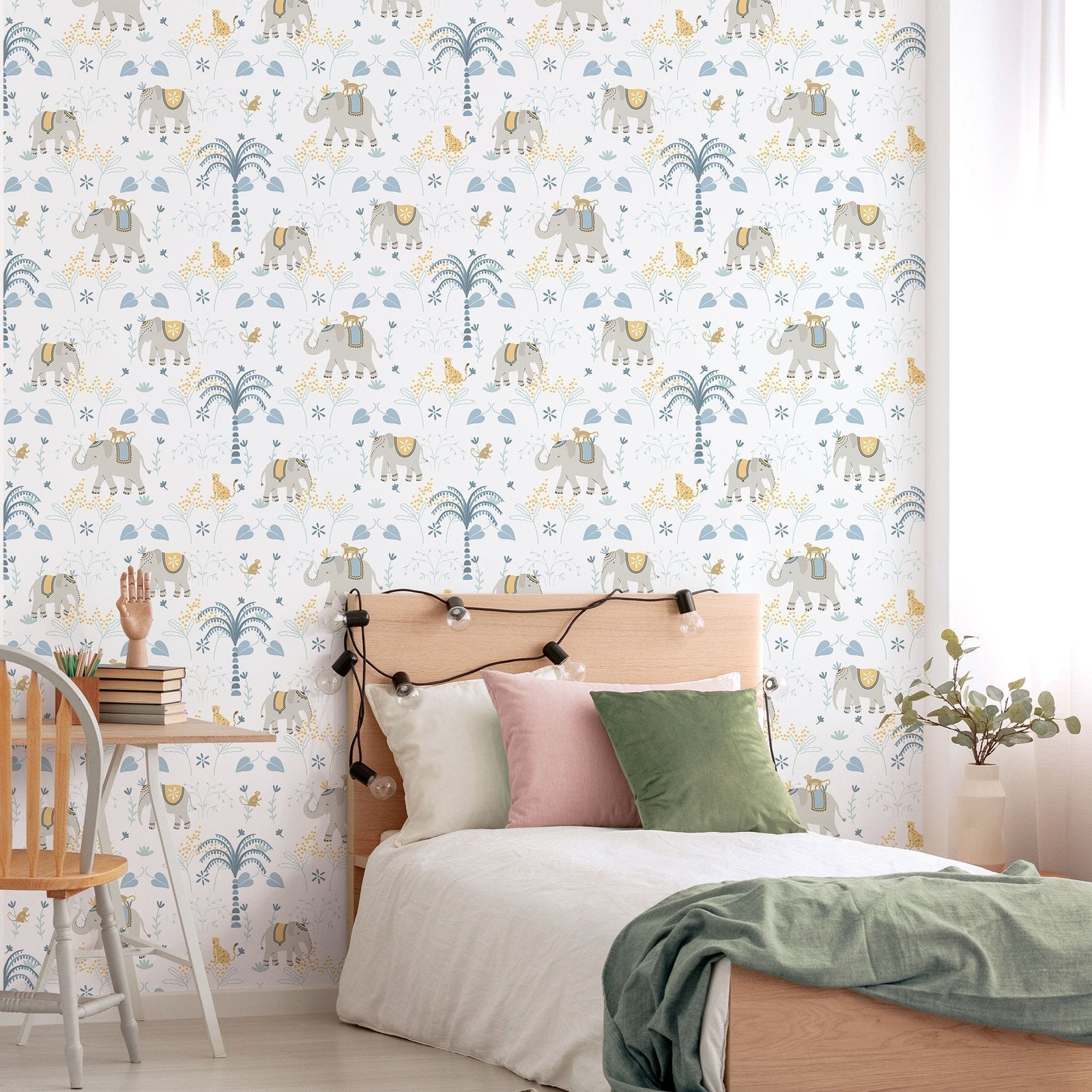 Bambino Elefun In Blue Galerie Wallcoverings 285 2 2
