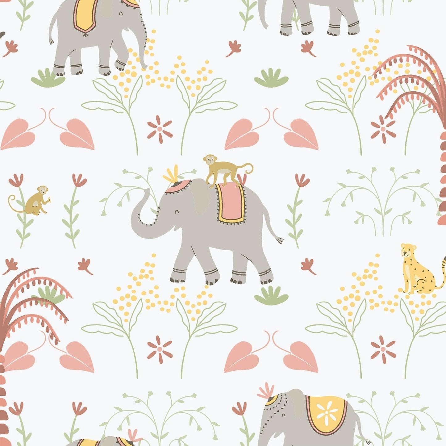 Bambino Elefun In Silver Grey Galerie Wallcoverings 285 4 1