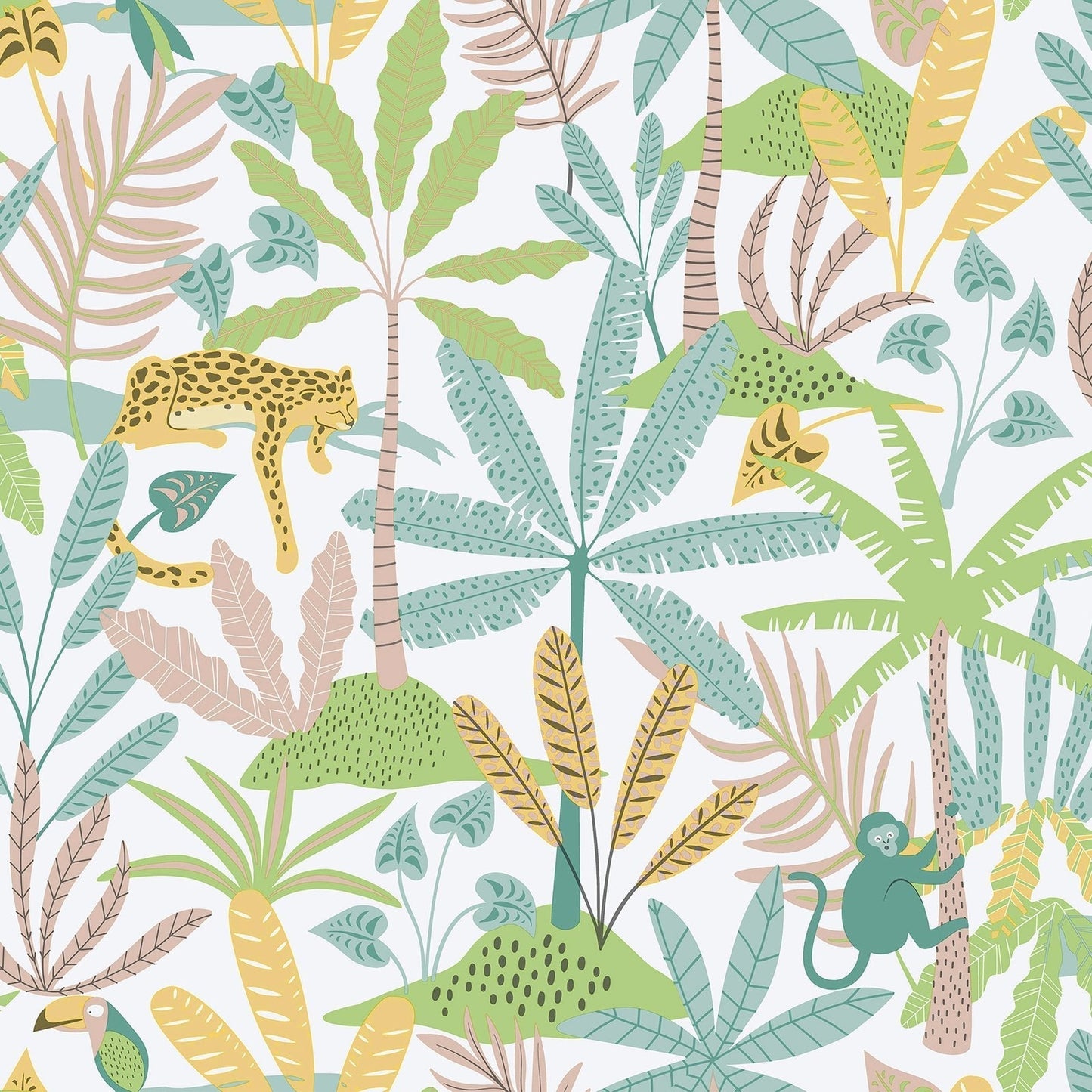 Bambino Jungly In Green Galerie Wallcoverings 286 4 1