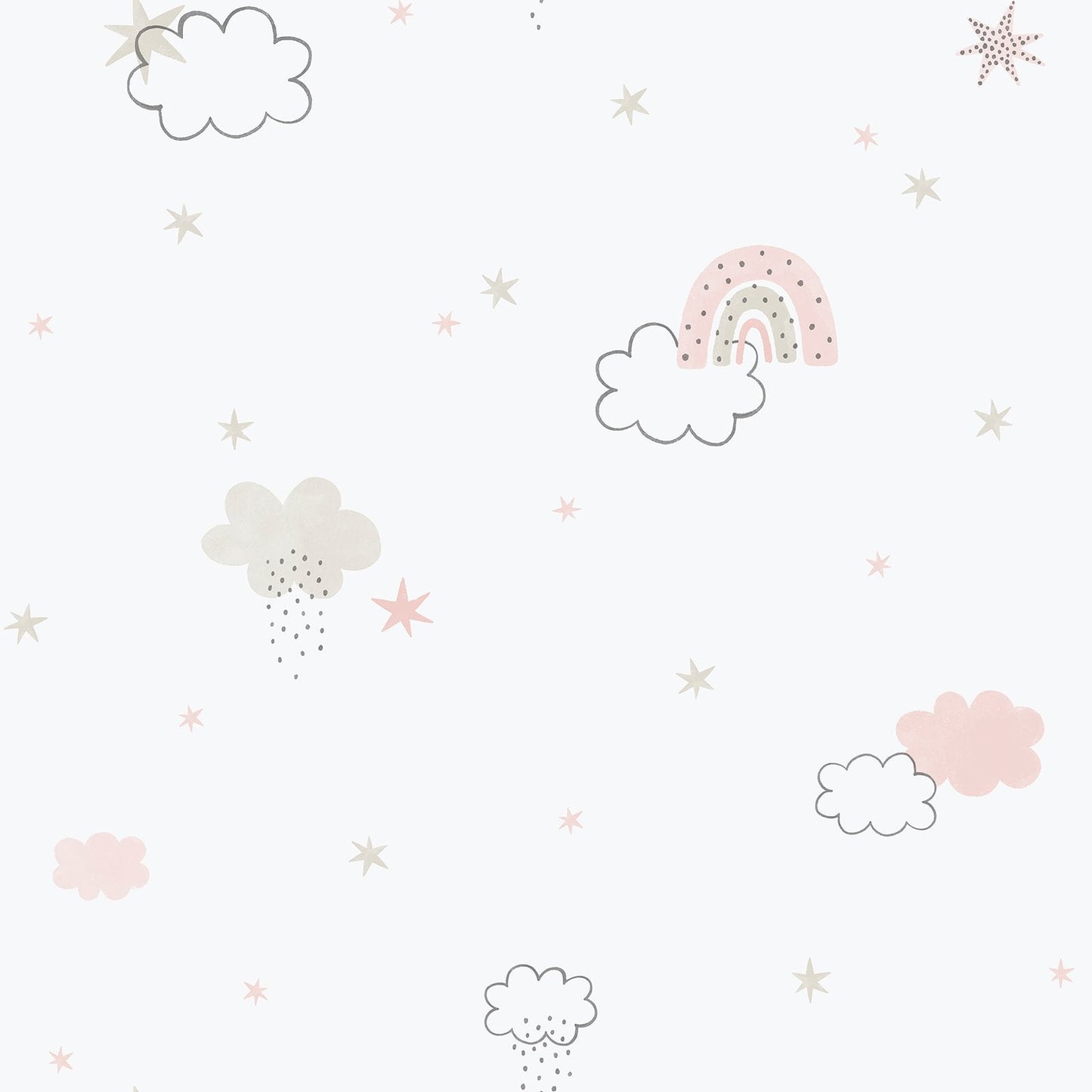 Bambino Rainbow In Pink Galerie Wallcoverings 288 1 1