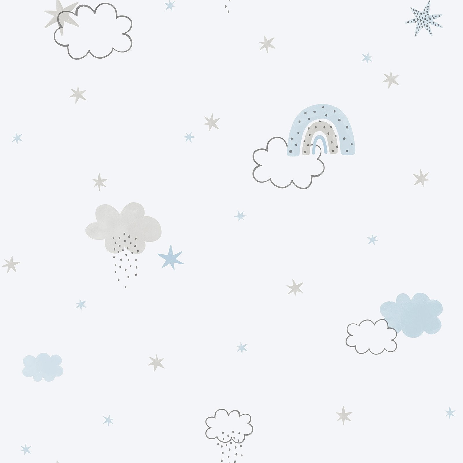 Bambino Rainbow In Blue Galerie Wallcoverings 288 2 1