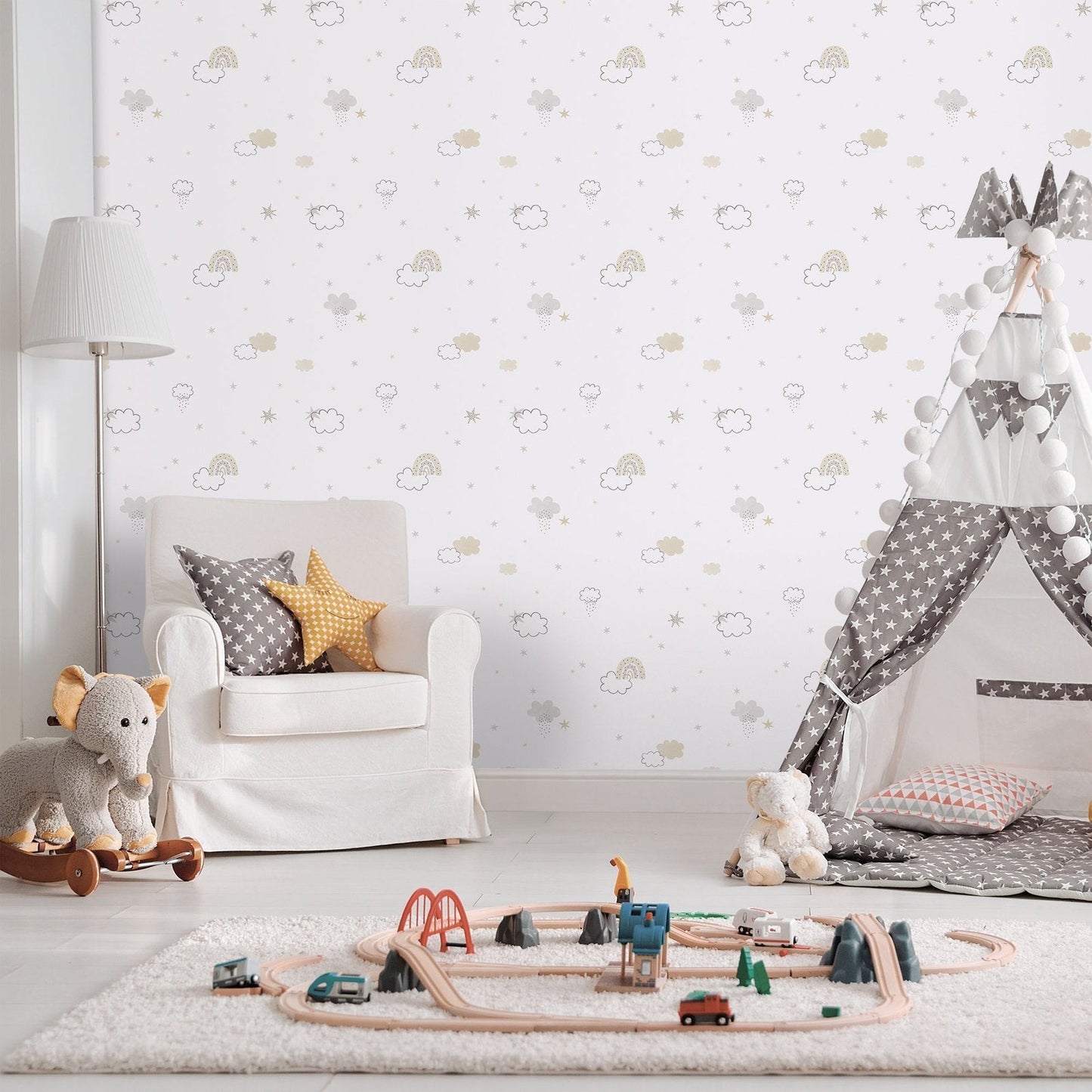 Bambino Rainbow In Beige Galerie Wallcoverings 288 3 2