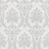 Sample Italian Style Damask Wallpaper in Blue/Cream