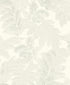 Sample Italian Style Tree Leaf Wallpaper in Cream/Silver Grey