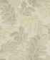 Italian Style Tree Leaf Wallpaper in Beige/Gold