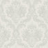 Italian Style Damask Wallpaper in Silver Grey/Cream