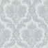 Italian Style Damask Wallpaper in Beige/Blue