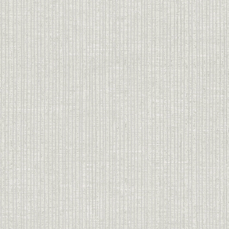 Italian Style Stripe Wallpaper in Silver Grey/Cream