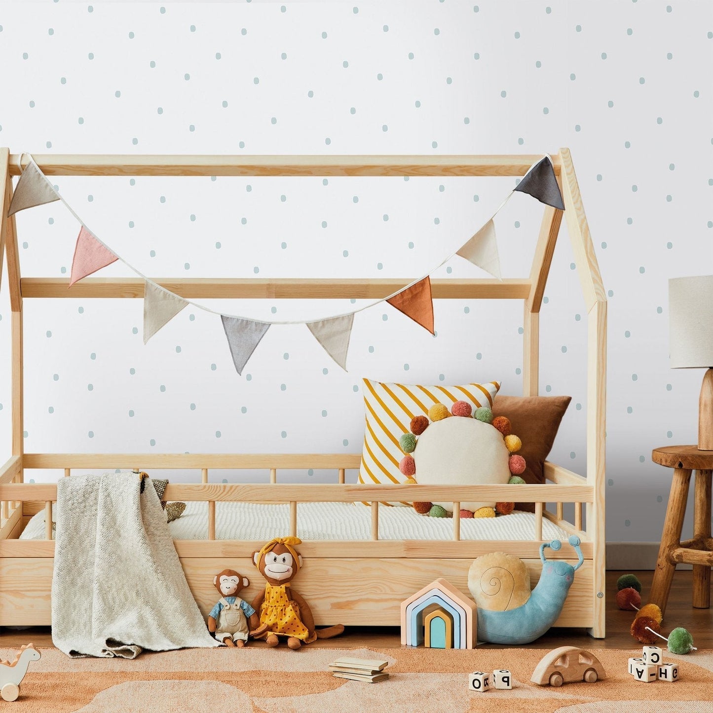 Bambino Spotty In Blue Galerie Wallcoverings 291 2 2