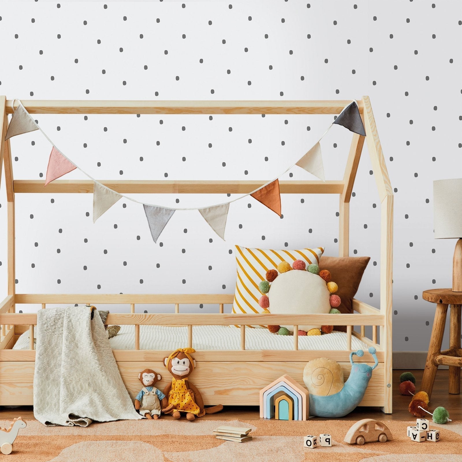 Bambino Spotty In Black Galerie Wallcoverings 291 4 3