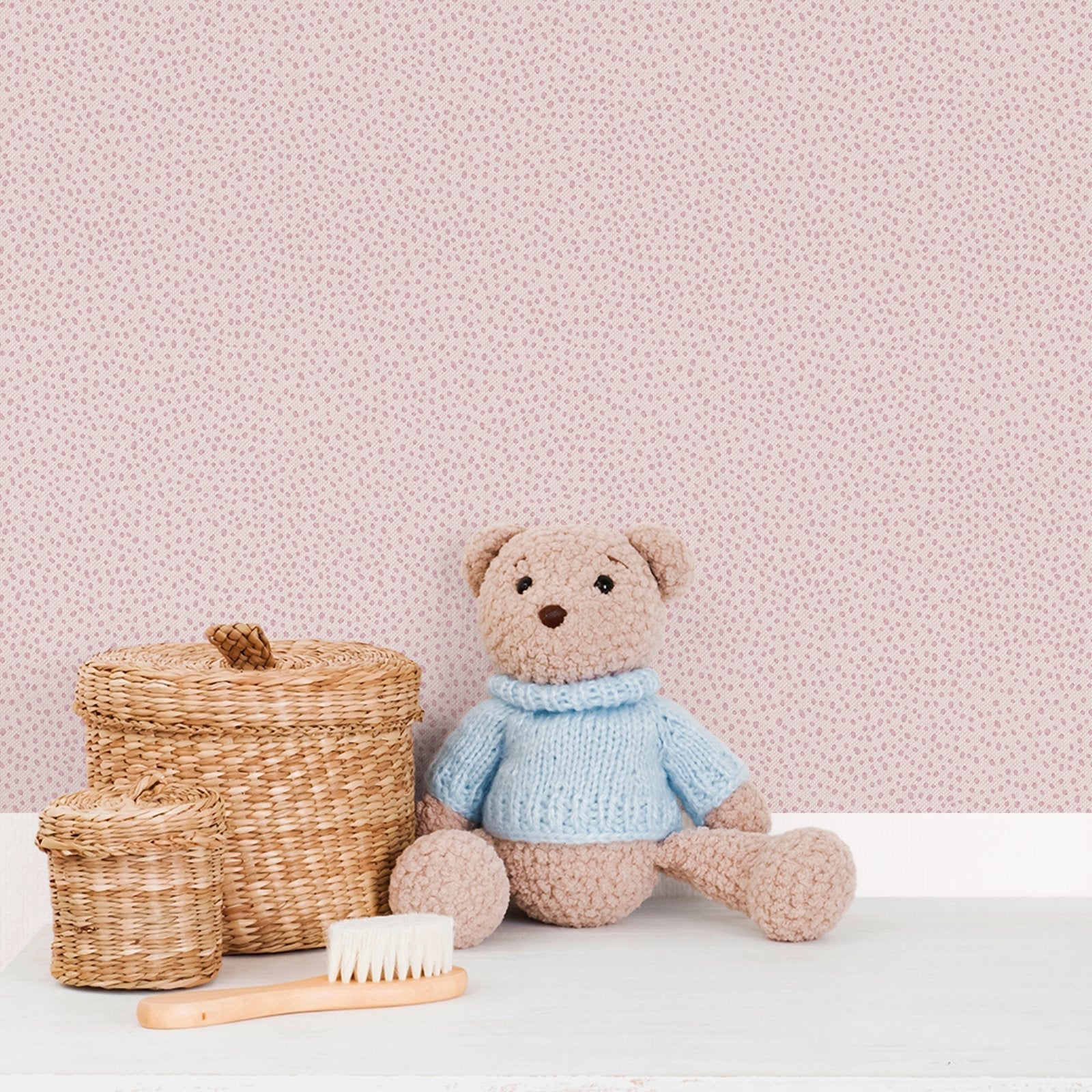 Bambino Dropy Plain In Pink Galerie Wallcoverings 294 1 2