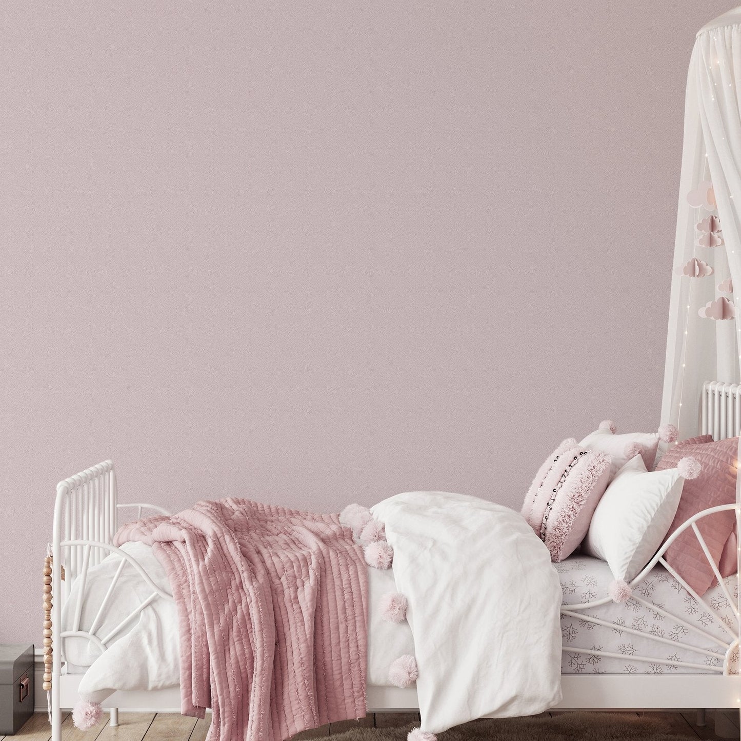 Bambino Dropy Plain In Pink Galerie Wallcoverings 294 1 3