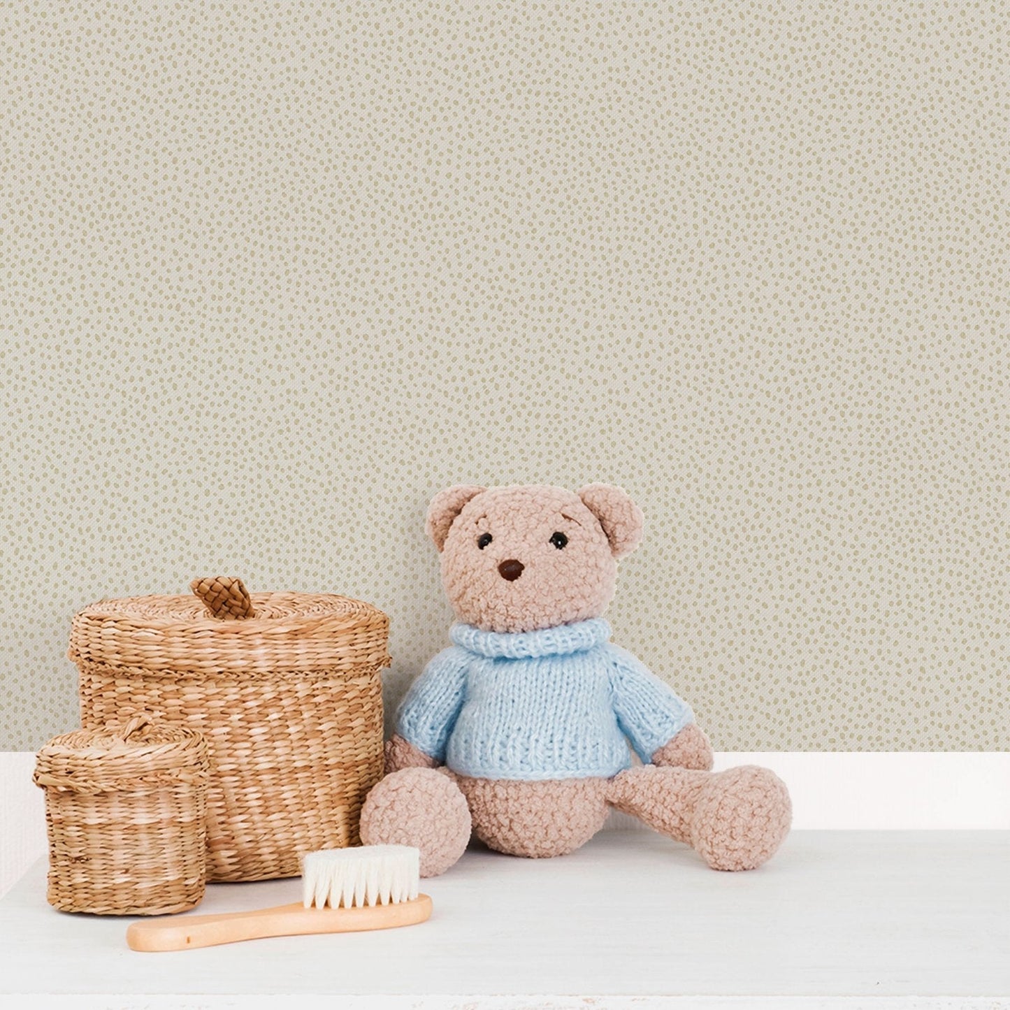 Bambino Dropy Plain In Beige Galerie Wallcoverings 294 3 2