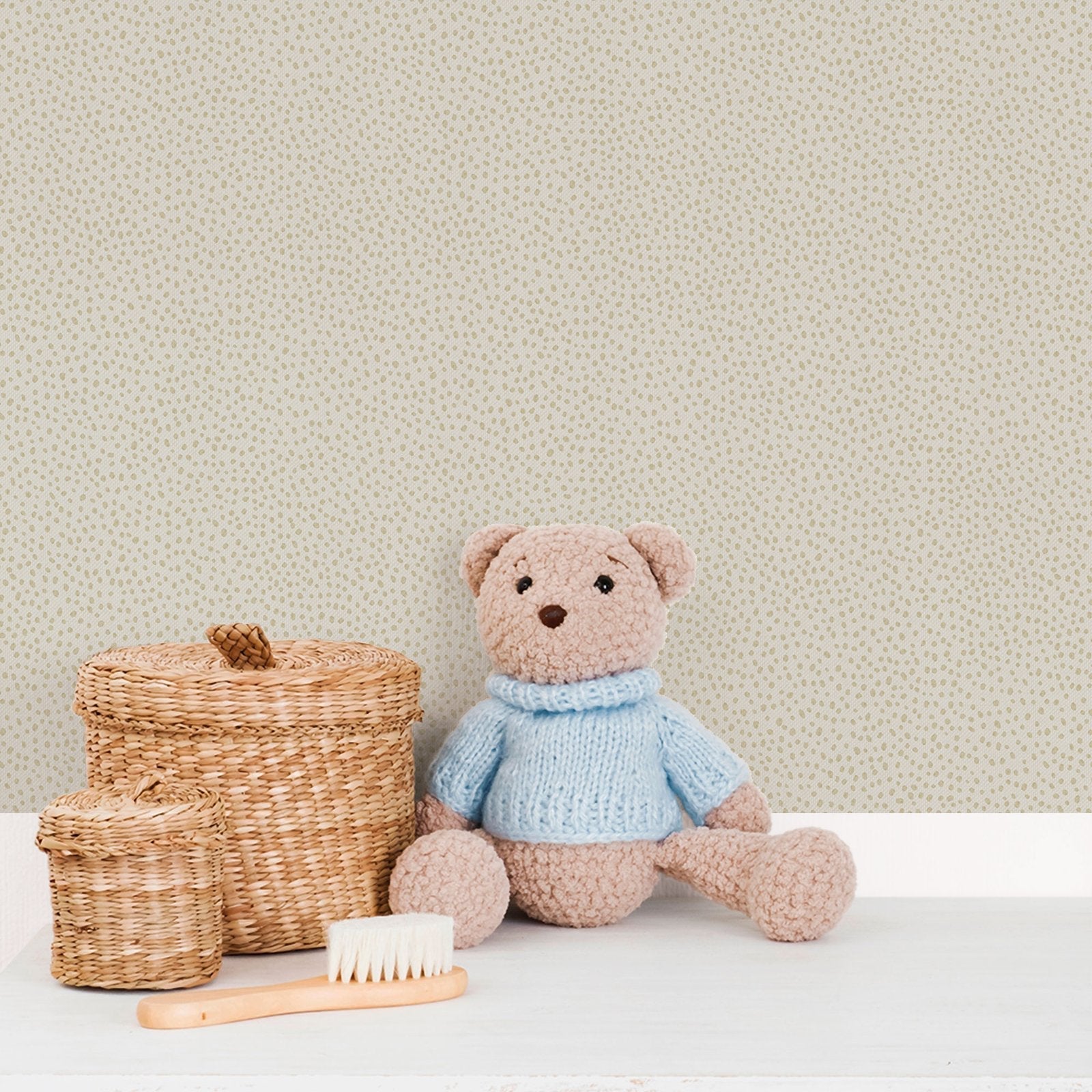 Bambino Dropy Plain In Beige Galerie Wallcoverings 294 3 2