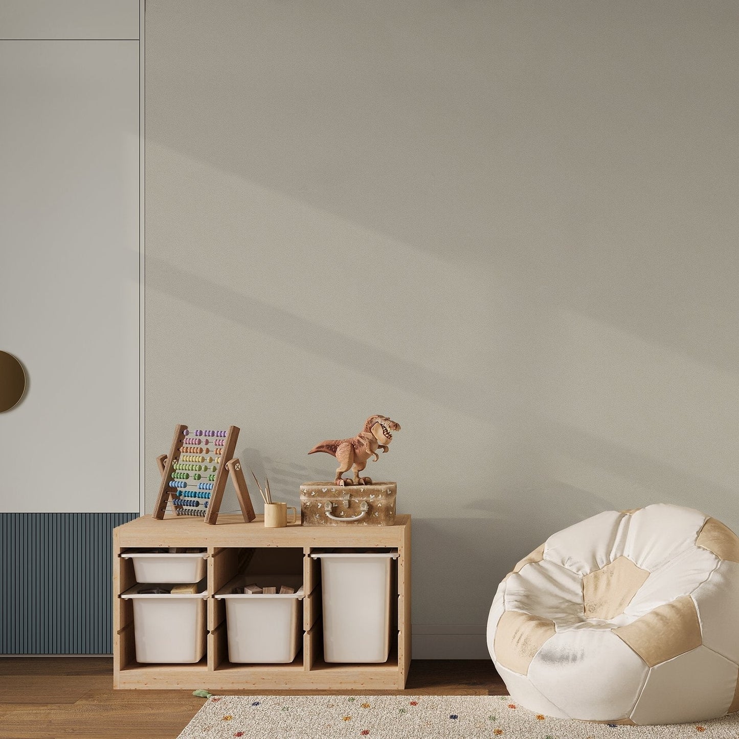 Bambino Dropy Plain In Beige Galerie Wallcoverings 294 3 3