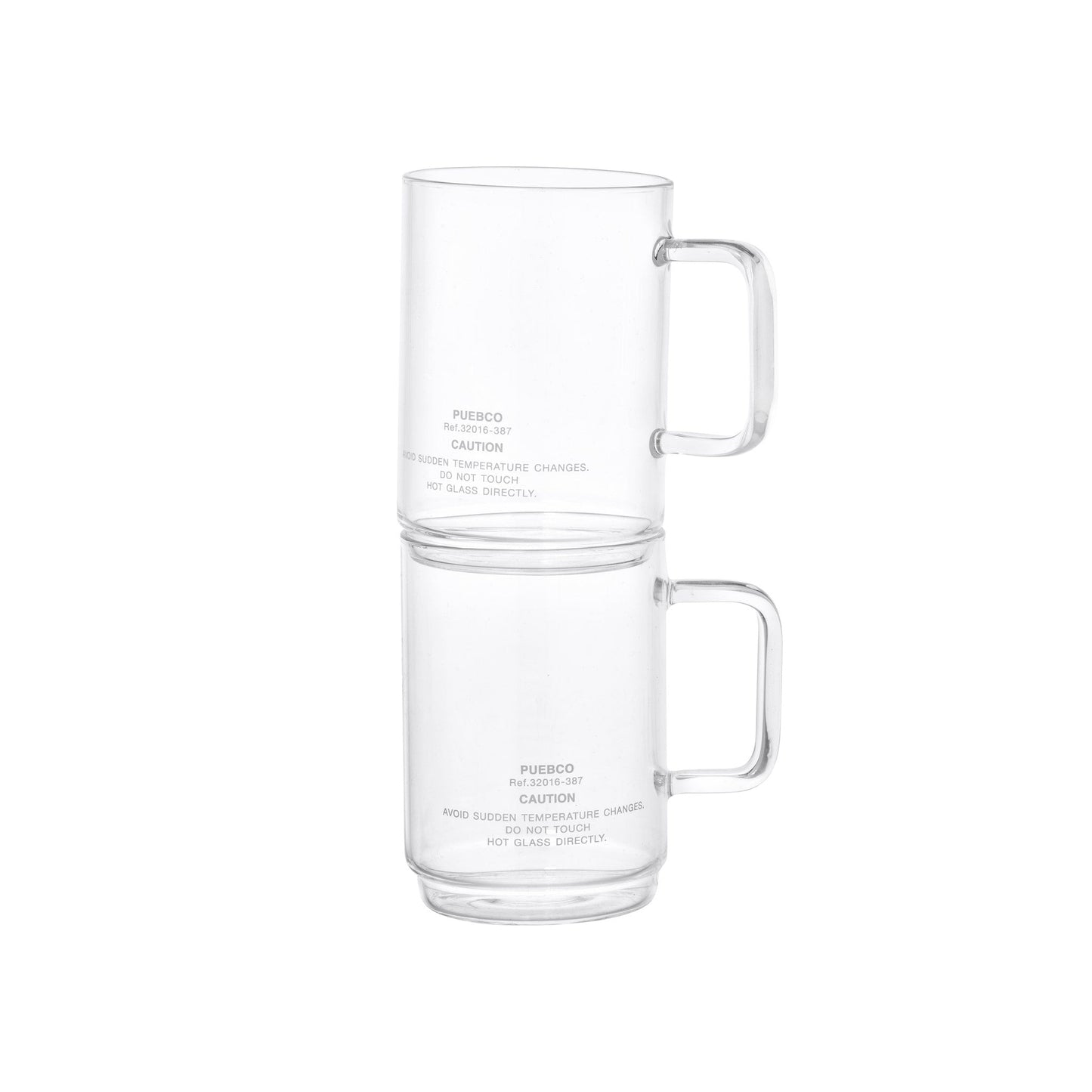 borosilicate glass mug shallow stacking design by puebco 4