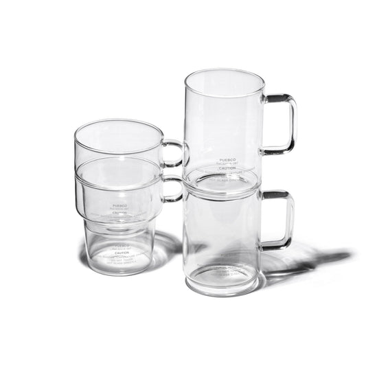 borosilicate glass mug shallow stacking design by puebco 2