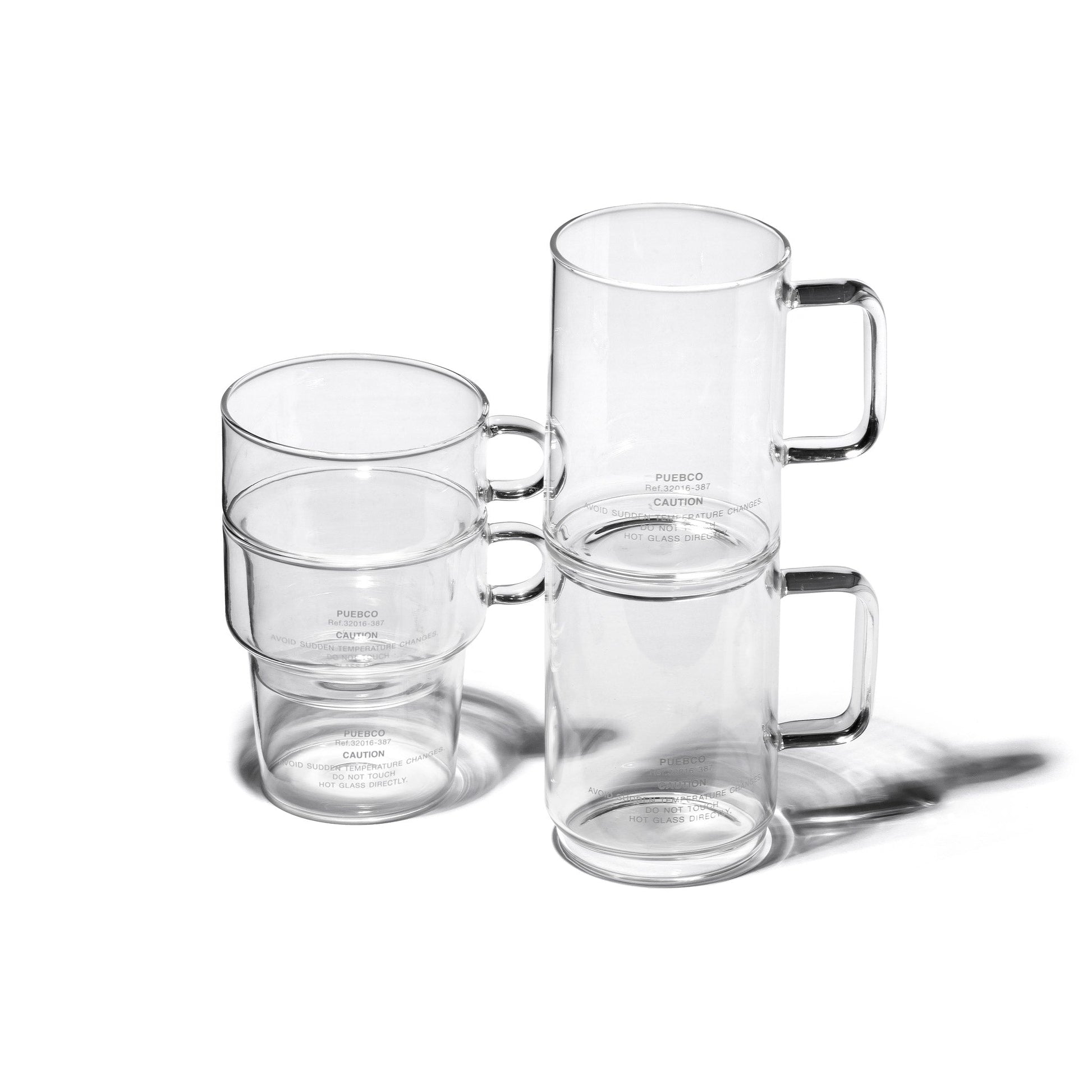 borosilicate glass mug shallow stacking design by puebco 6