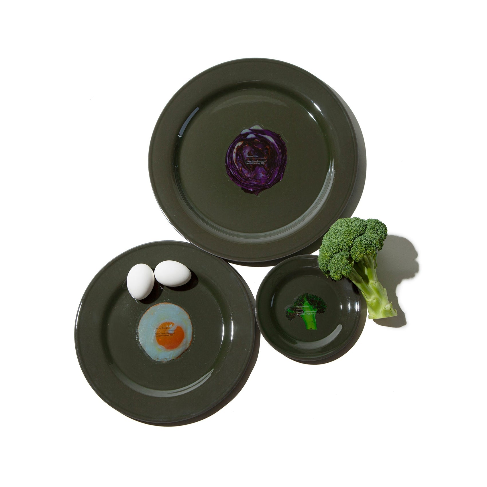 forest green dinnerware 1