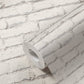 Brick Stone Wallpaper in Grey/White