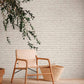 Brick Stone Wallpaper in Grey/White