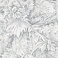 Jungle Leaves Grey Wallpaper from Eden Collection by Galerie Wallcoverings