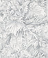 Jungle Leaves Grey Wallpaper from Eden Collection by Galerie Wallcoverings