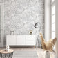 Jungle Leaves Grey Wallpaper from Eden Collection by Galerie Wallcoverings