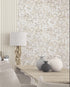 floral texture greige wallpaper from eden collection by galerie wallcoverings 1