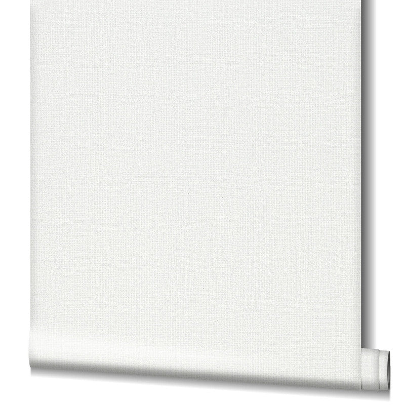 Weave Wallpaper in Cream/White