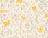 Classic Scrollwork Damask Butterflies Textured Wallpaper in Cream/Yellow