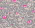 Classic Scrollwork Damask Butterflies Textured Wallpaper in Grey/Purple
