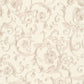 Damask Scrollwork Floral Textured Wallpaper in Beige/Metallic