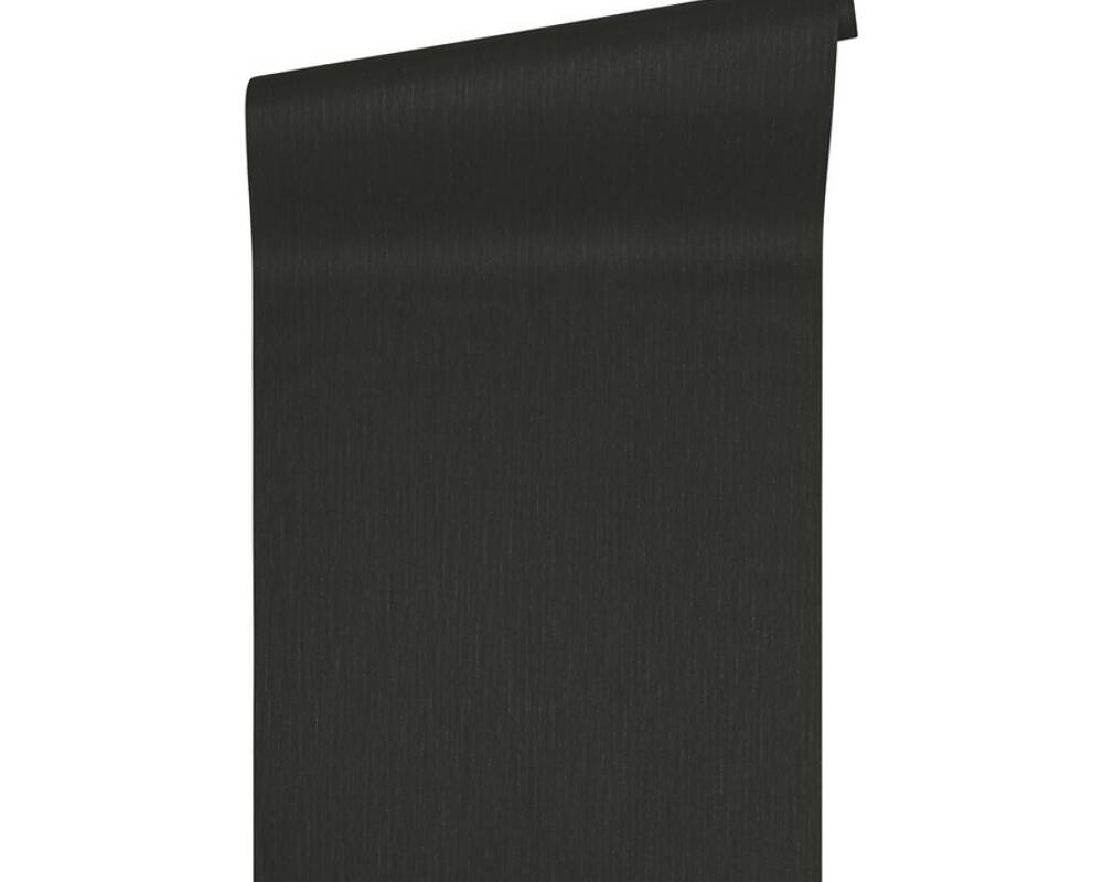 Solid Texture Wallpaper in Black from the Versace IV Collection