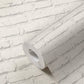 Brick Stone Wallpaper in White/Grey