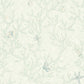 Floral Corals Seashells Textured Wallpaper in Green/Metallic