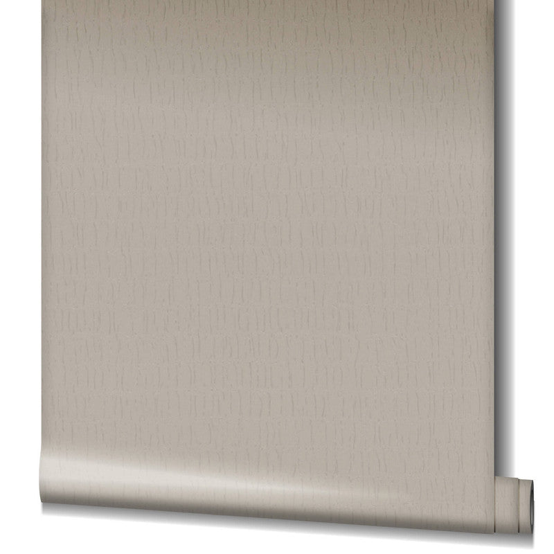 Ruche Silk Wallpaper in Beige